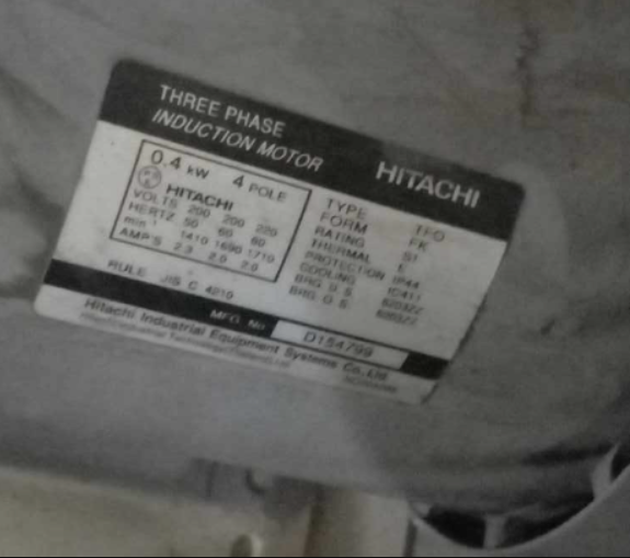 HITACHI TFO-FK 4P 0.4Kw -